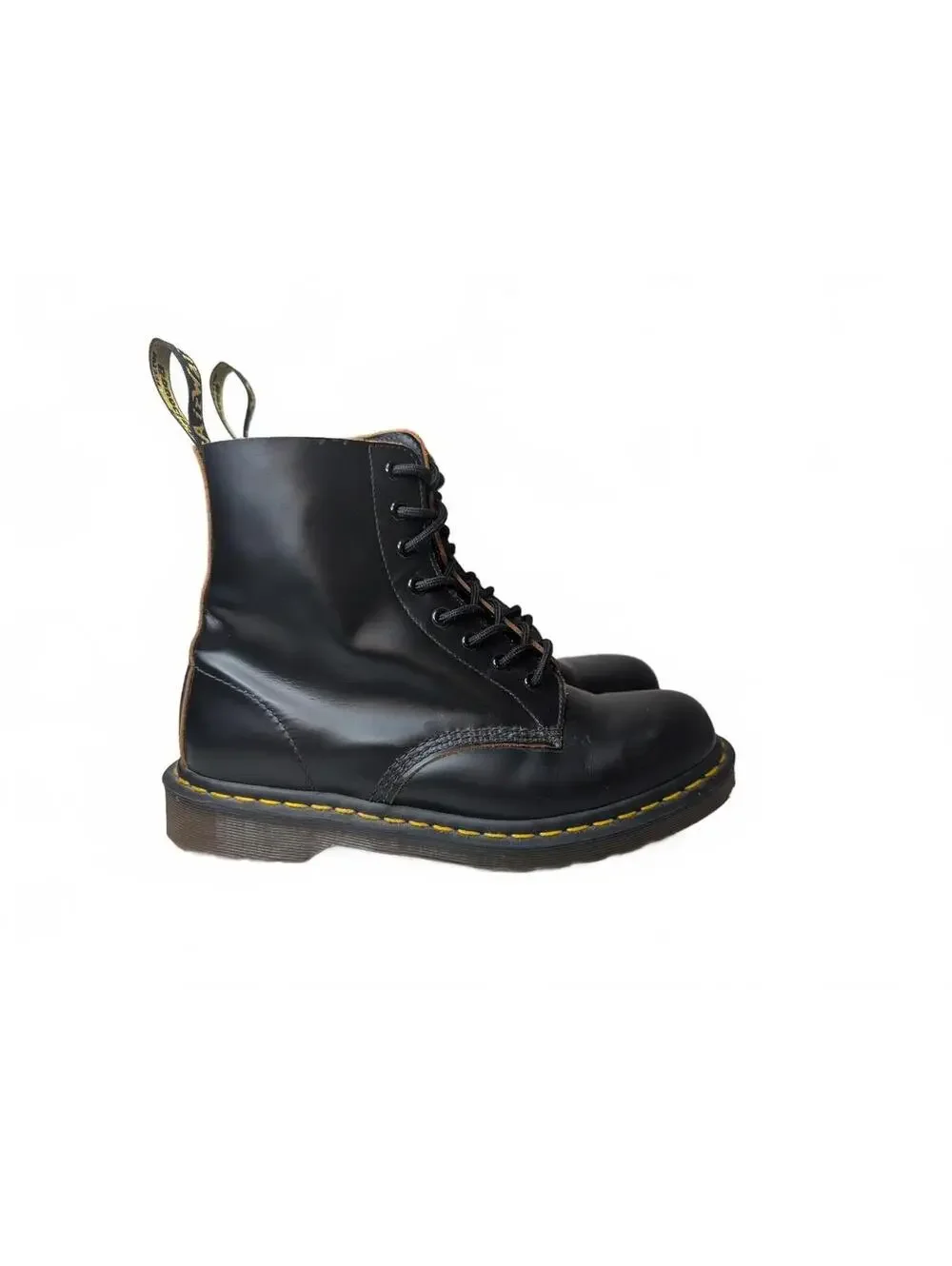 Dr. Martens 1460 Made in England Black Leather Boots Men's Size 8 UK